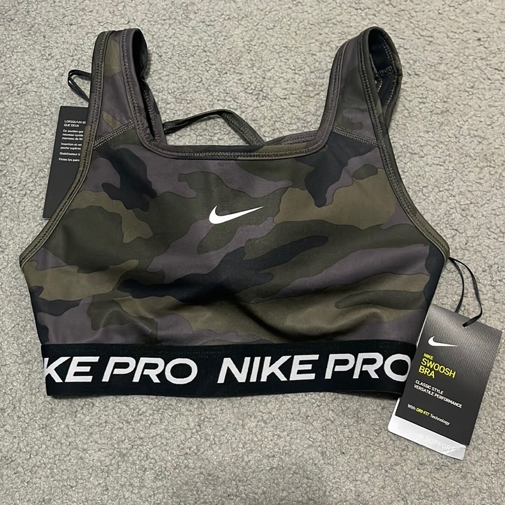 Nike swoosh bra